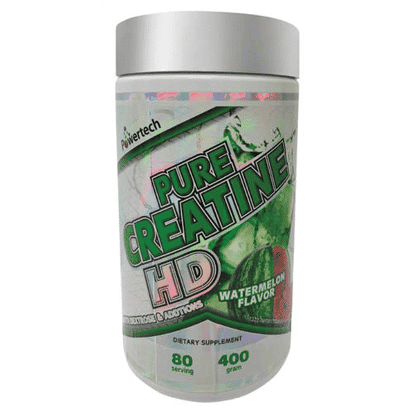 אבקת קריאטין – PURE CREATINE HD – בטעמים שונים – 400 גרם – פאוורטק