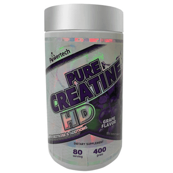 אבקת קריאטין – PURE CREATINE HD – בטעמים שונים – 400 גרם – פאוורטק