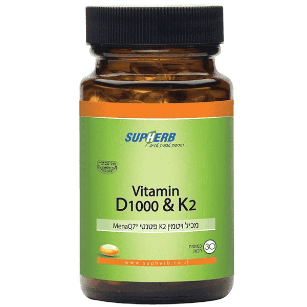 ויטמין K2 + D1000 – סופהרב