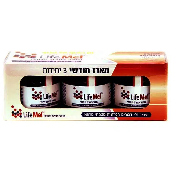 לייף מל LIFEMEL מהכוורת – 120 גרם – צוף גלובוס - מארז שלישייה