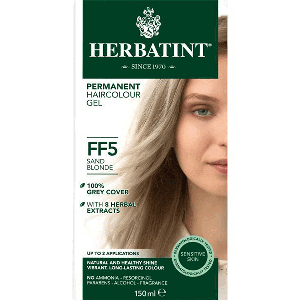 צבע טבעי לשיער – גוון בלונד חול FF5 – הרבטינט HERBATINT