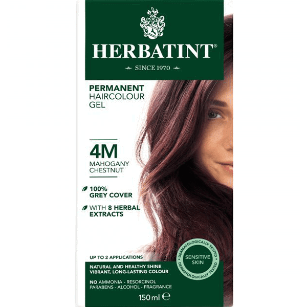 צבע טבעי לשיער – גוון מהגוני ערמוני 4M  – הרבטינט HERBATINT