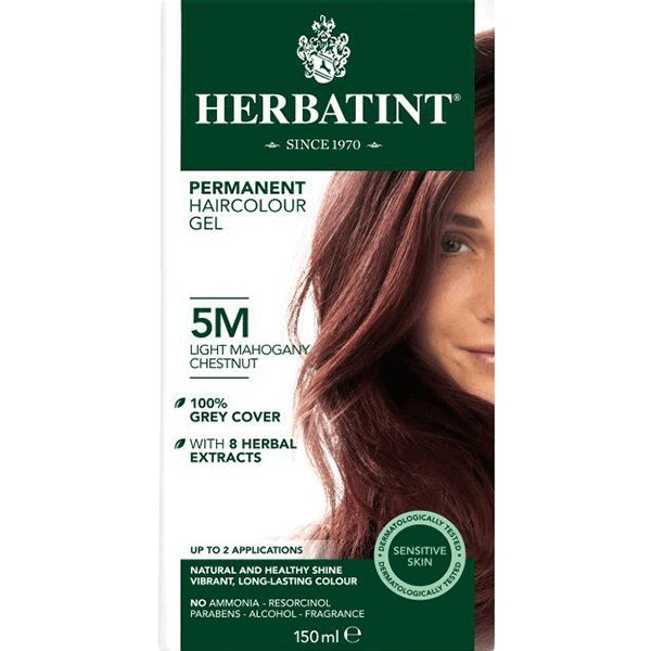 צבע טבעי לשיער – גוון מהגוני ערמוני 5M  – הרבטינט HERBATINT