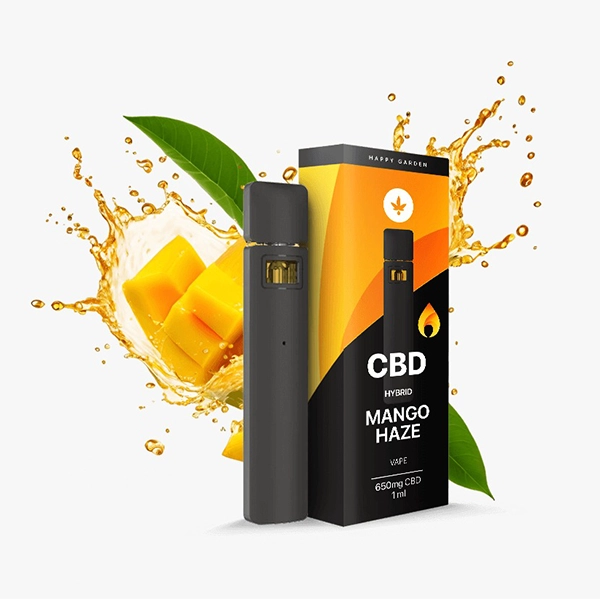 וייפ אידוי CBD בטעם מנגו – 650 מ״ג – הפי וייפ Happy Vape