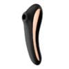 ויברטור יניקה עם רטט Dual Kiss סטיספייר satisfyer Dual Kiss - סטיספייר שחור