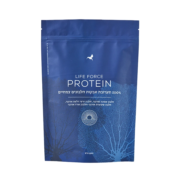 תערובת חלבונים צמחיים אורגנים – LIFE FORCE PROTEIN – מכילה 400 גרם – אומינה