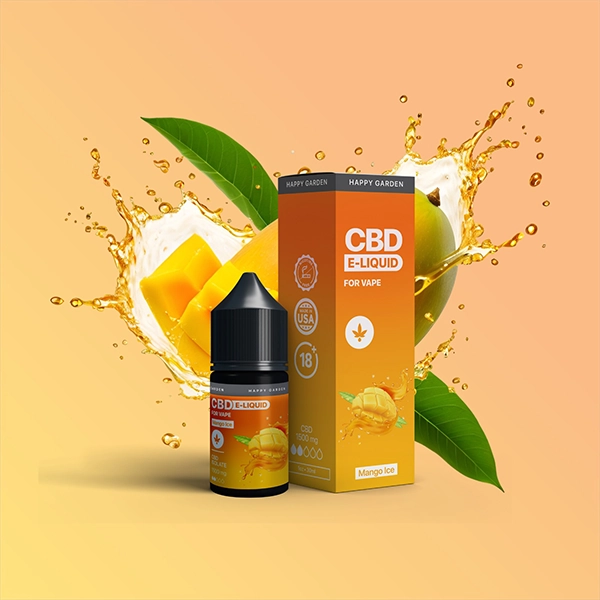 נוזל אידוי CBD בטעם מנגו – 1000 מ״ג – הפי וייפ Happy Vape